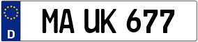 Truck License Plate